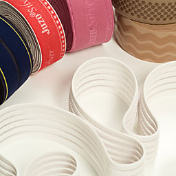 Elastic tapes, non-elastic tapes, narrow fabrics, woven bands and knitted bands